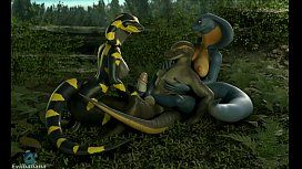 Snakes having woods animation evilbanana
