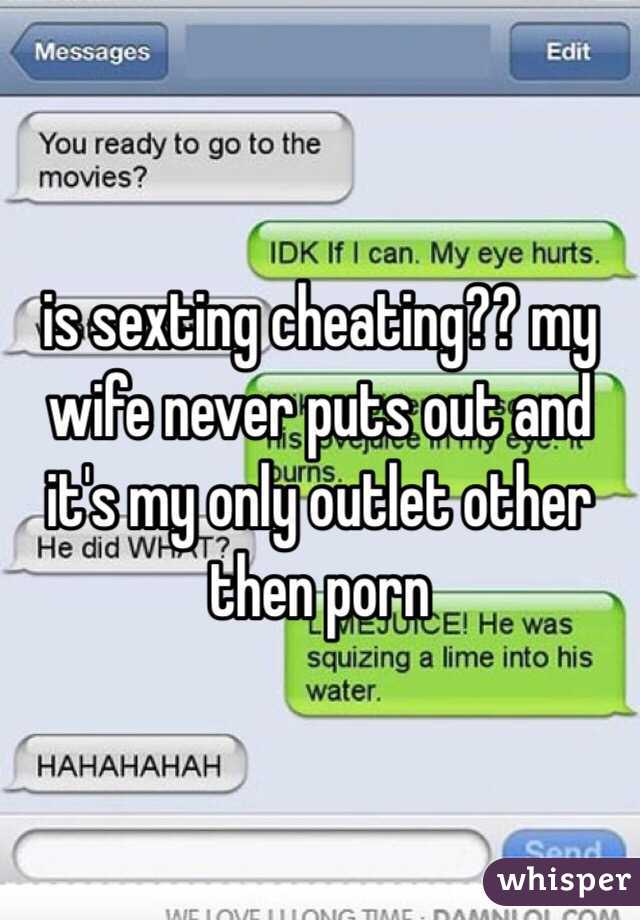 Sexting cheating