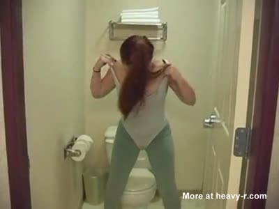 Girl pees herself