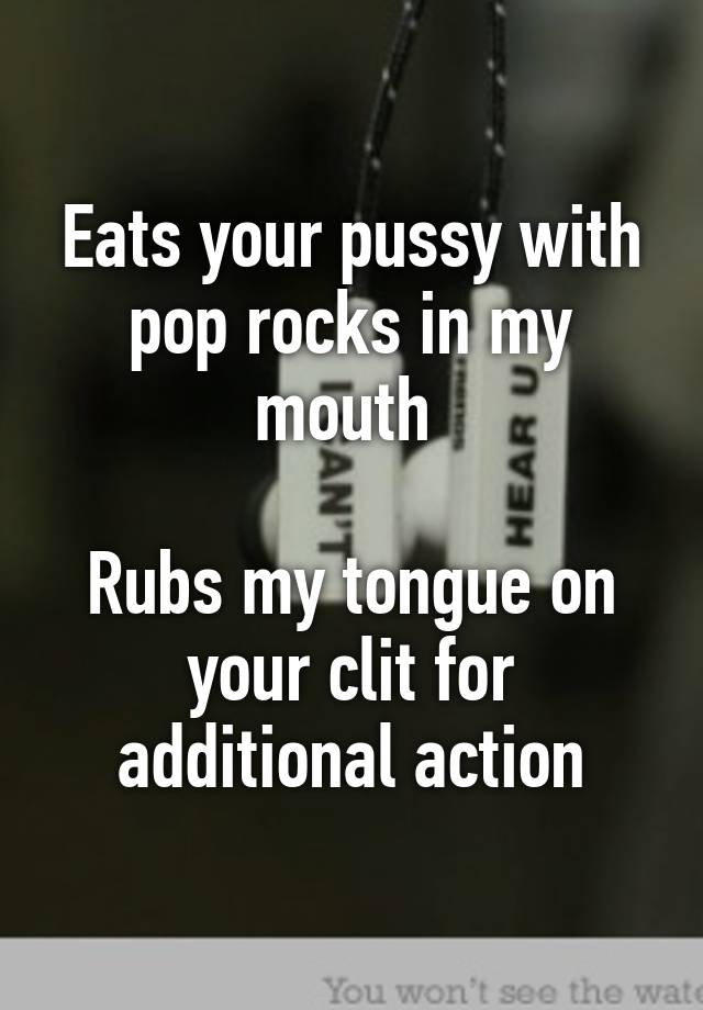 best of Rocks pussy pop